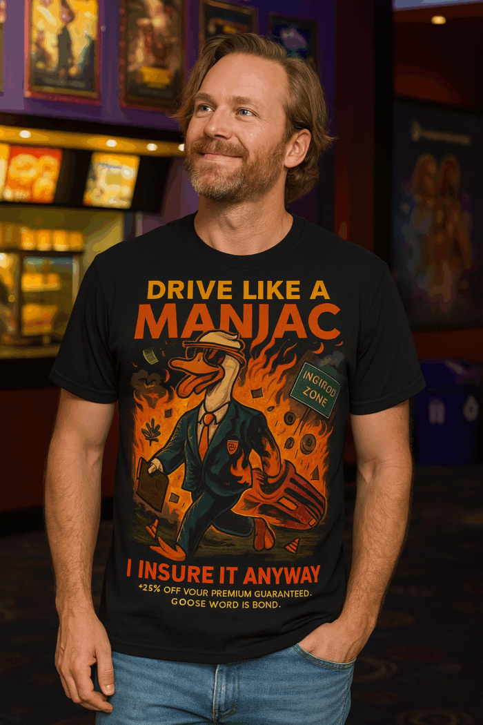 Getaway Goose - Patrick Insurance Agent Shirt - Powered by Smashpodz™ - Image 2