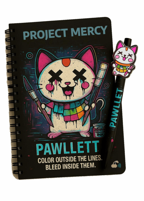 Project Mercy Notebook and Pen Set – Series 1 Pawlett – Powered by Smashpodz™