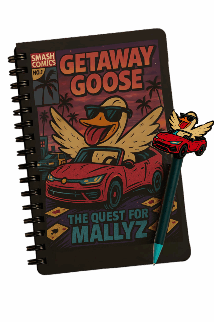 Getaway Goose Notebook and Pen Set – Series 1 Patrick – Powered by Smashpodz™